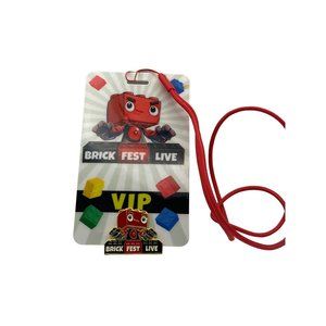 Collectible Brick Fest Live VIP Pass and Collectors Pin
